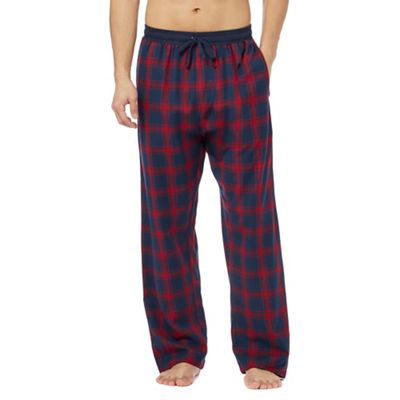 Red Herring Big and tall red checked pyjama bottoms